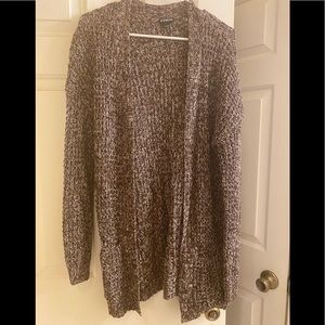 Express crocheted long cardigan